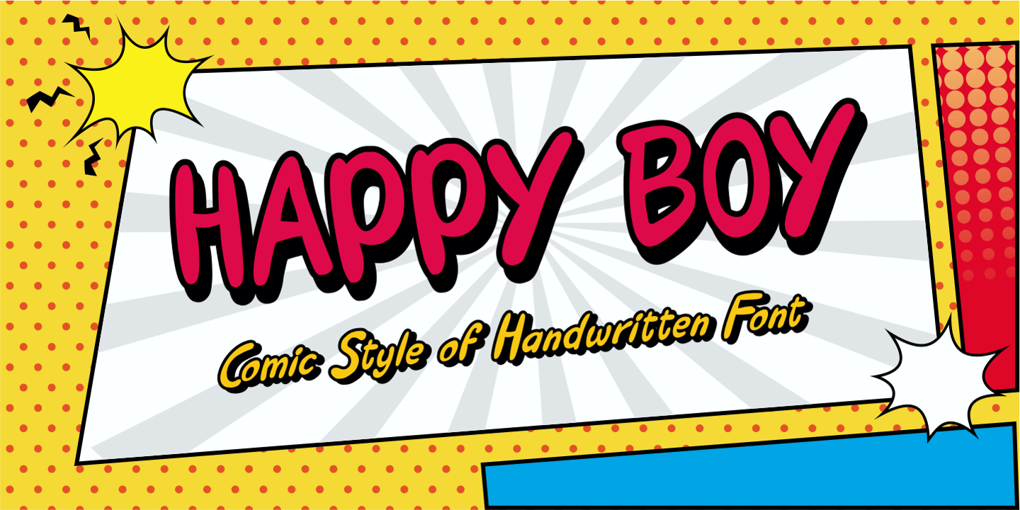 Przykładowa czcionka Happy Boy #1
